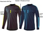 Goalkeeper Shirt Soccer Shirt Football GK Top Kids/Junior/Youth Padded Elbow