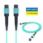 Fiber Optic Patch Cord MPO to MPO OM3 8/12 Cores Type B Female Fit for MTP lot