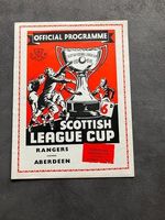 1955 LEAGUE CUP SEMI-FINAL PROGRAMME RANGERS V ABERDEEN