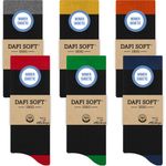 Dafi Soft 6 Pairs Women’s Diabetic Cotton Socks Non Binding Seamless Size S M
