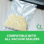 100/200 Embossed Vacuum Sealer Bags Vaccum Food Saver Storage 190 micron 