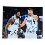 Luka Doncic Kyrie Irving Signed 8x10 Photo Dallas Mavericks Mavs Beckett BAS LOA