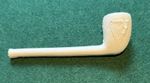 Reproduction  Victorian clay pipe with Irish harp. 