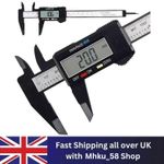 Digital Caliper Vernier Micrometer 150mm 6 Inch LCD Stainless Steel Tool