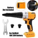 Electric Brushless Rivet Gun Cordless Rivet Nut Gun For DeWalt 18V 20V Battery