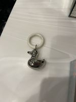 Vintage Little Treasures by Yeoman Teething Ring with Silver Plated Duck
