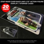 Star Wars - Action Figure Card Back Display / Storage Blister Cases - 20 Pack