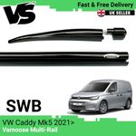 VAMOOSE MULTI AWNING RAIL SWB VW CADDY 2021- COMBI C-TRACK CHANNEL BLACK