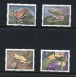 G825  Zambia 1989   frogs  4v.    MNH  