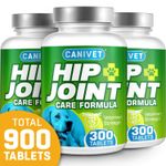 CANIVET Dog Hip and Joint Supplement 3 Tubs of 300 Tablets OFFER | UK MADE | 