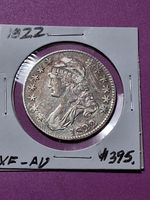 1822-P CAPPED BUST HALF DOLLAR. XF-AU CONDITION. NO DAMAGE. NICE