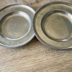 KMD Tiel Silver Plate Plates/Dishes Made in Holland Pair Set of 2