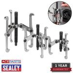 Sealey Hub Puller Set Triple Leg Gear Bearing Removal Tool Kit Car Van 3pc