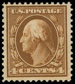 US Scott 377 Mint Hinged, Fine-Very Fine, Perf. 12-66, Wmk. 190, SCV $30.00