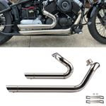 Shortshots Staggered Exhaust Pipes System For Yamaha XVS650 XVS400 Drag Star