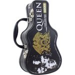 QUEEN 3 X DIFFERENT pairs socks 6.5 - 11 in guitar shaped tin