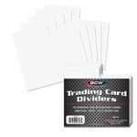 BCW TRADING CARD DIVIDERS - HORIZONTAL FOR STORAGE BOXES - POKEMON, SPORTS ETC