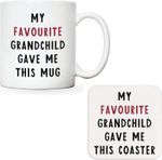 Favourite Grandchild Gave Me This Mug, Funny Grandad Birthday Gifts, Nan Grandma