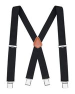 Buyless Fashion Suspenders for Men 48" Elastic Adjustable Straps 1 1/4" X Back