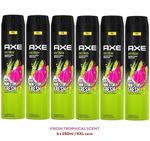 6 x 250ml XXL AXE / LYNX Epic Fresh Tropical Deodorant Body spray