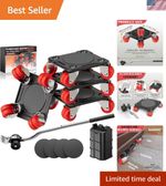Furniture Mover Ultra with 8 Wheels – All-New Upgraded Heavy Item Moving Tool...