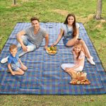 Armo Extra Large Tartan Picnic Blanket With Carrying Handle Waterproof Beach