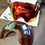 NEW Oakley Airbrake XL Snow Goggles Jet Black Prizm Torch + Sapphire OO7071-02