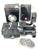 Vivitar 283 Blitz Set + Pistol Grip + Lenses & Filter Kit Boxed