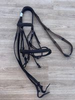 Brown English Leather Plaited Full Size Bridle #26