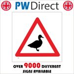 SIGN Duck Crossing Wildlife Countryside Outdoors Birds Ducklings Traffic TR659A