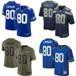 Men's Seattle Seahawks 80 Short Sleeve Top Stitched S-XXXL