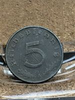 1941 A German 3rd Reich 5 Pfennig Coin Historical Artefact with Nazi symbol #033