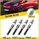 4Pcs/Set Heater Glow Plug 8200565976, fits Renault Dacia U190034, B0764C5KKP NEW