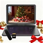 17.5" Portable DVD Player with 15.6" Large HD Swivel Screen HDMI USB Region Free