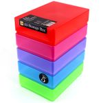 WestonBoxes A5 Plastic Craft Storage Boxes for Art Supplies, Paper and Card 