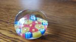 Vintage Small Paperweight Millefiori Glass Hand Blown