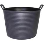 Rubi Flextub Plastic Flexible Tub 40l Black