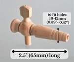 Wooden Barrel Tap / 2.5" Spigot for Wine Making / Ceramic Jar Tap / Jar Taps