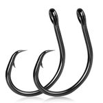 25/50pcs Deep Sea Fishing Circle Hooks High Carbon Steel Big Game Size 1#-12/0
