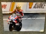 ANDREA DOVIZIOSO HAND SIGNED A4 PHOTO DUCATI HONDA TECH 3 MOTOGP PROOF