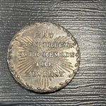 Halfpenny token 18thC - Map of France 1794 political social Middlesex 