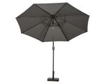 **SAVE  OVER 25%!**3 Metre Garden Parasol/ Umbrella- Crank And Tilt. Grey Colour