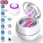 Ultrasonic Retainer Cleaner Aligner Denture Invisalign UV-Dental Pod Mouth Guard