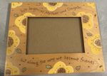 Yellow Floral Wooden Picture Frame for mothers And  daughters 4x6