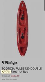 kayak used KAYAK Tootega pulse two man