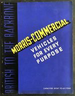 MORRIS COMMERCIAL VEHICLES Sales Brochure For 1937 #214B VAN Lorry TIPPER