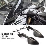 For BMW S1000RR S 1000 RR 2019-2025 Rearview Mirrors With Turn Signals LED Kit