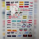 red bull sponsor Small stickers Printed&Cut vinyl paper X Small Cars size 2&3cm