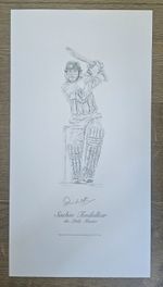 Sachin Tendulkar Signed print