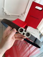 Salvatore Ferragamo Gancini Reversible Leather Belt